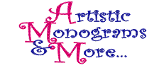 Artistic Monograms & More... Logo